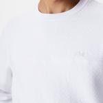 Lacoste Erkek Regular Fit Uzun Kollu Bisiklet Yaka Beyaz T-Shirt