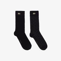 Lacoste Erkek Baskılı Siyah Çorap18S