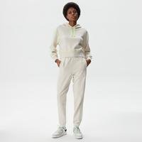 Lacoste Kadın Relaxed Fit Kapüşonlu Renk Bloklu Beyaz Sweatshirt03B