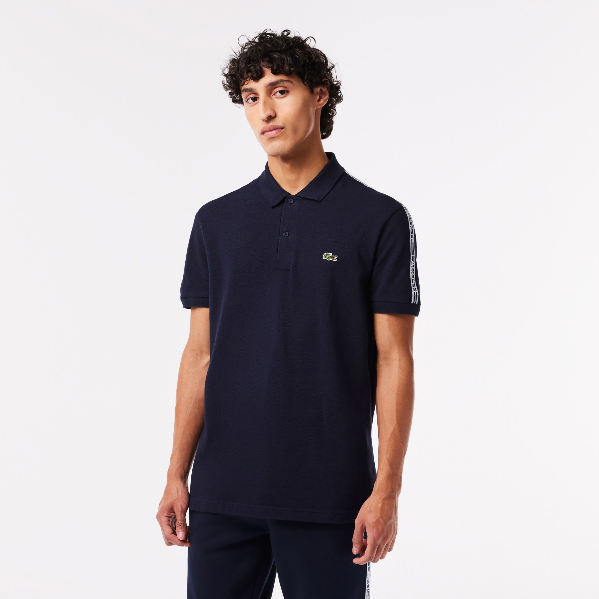 Lacoste Erkek Regular Fit Baskılı Lacivert Polo