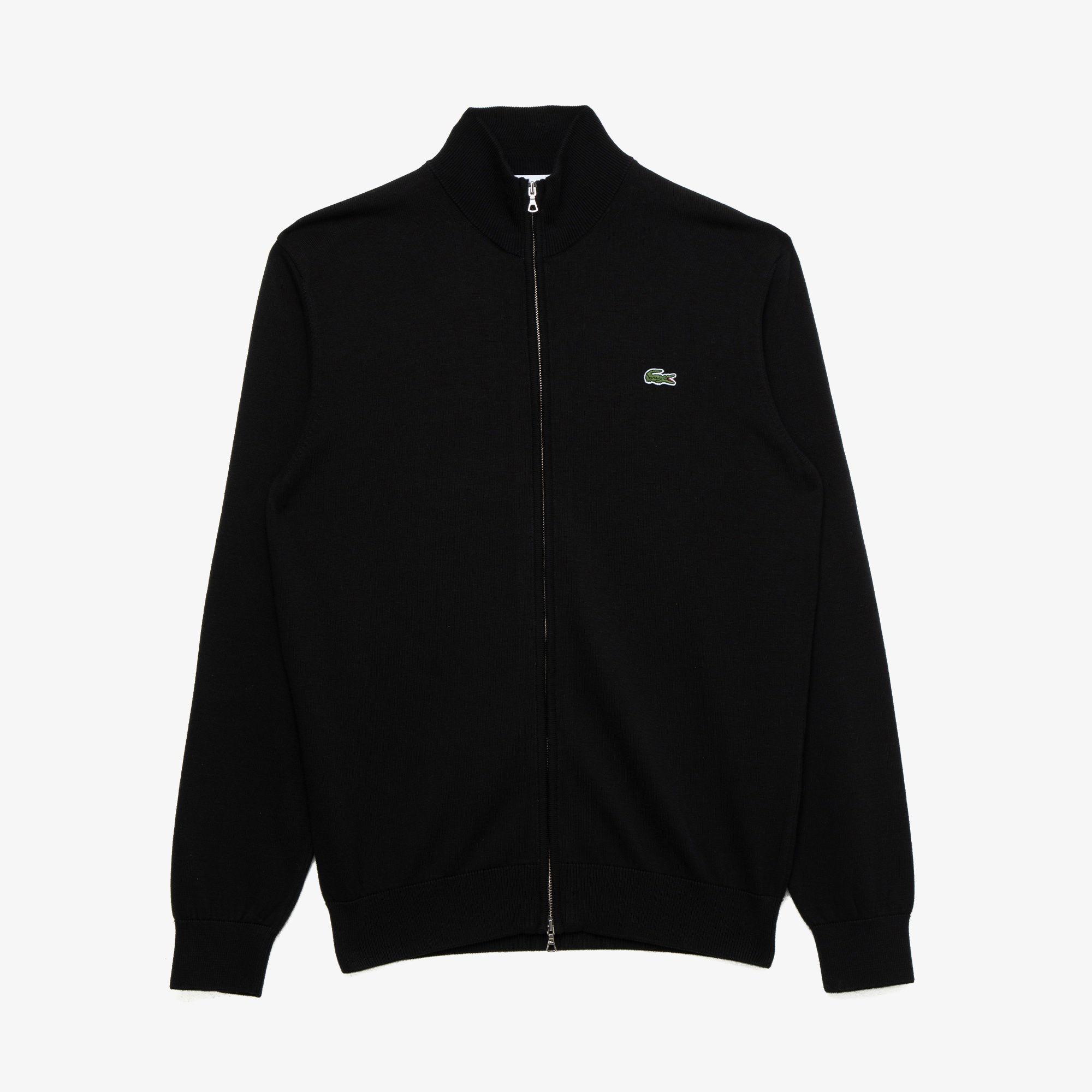 Lacoste Erkek Regular Fit Fermuarlı Organik Pamuk Siyah Hırka