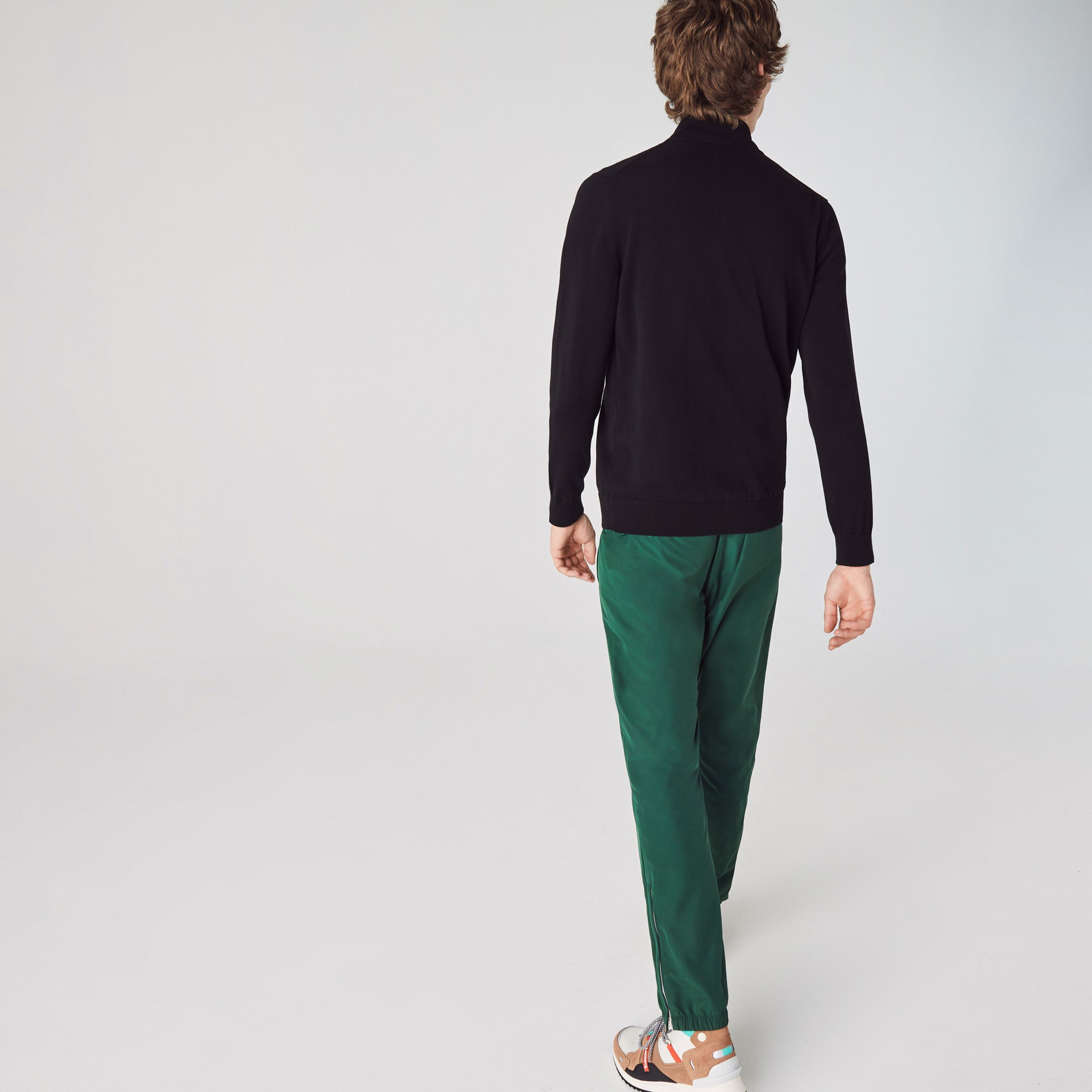 Lacoste Erkek Regular Fit Fermuarlı Organik Pamuk Siyah Hırka
