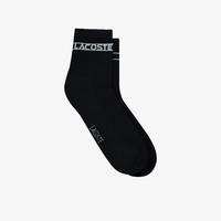 Lacoste Unisex Baskılı Siyah Çorap16S