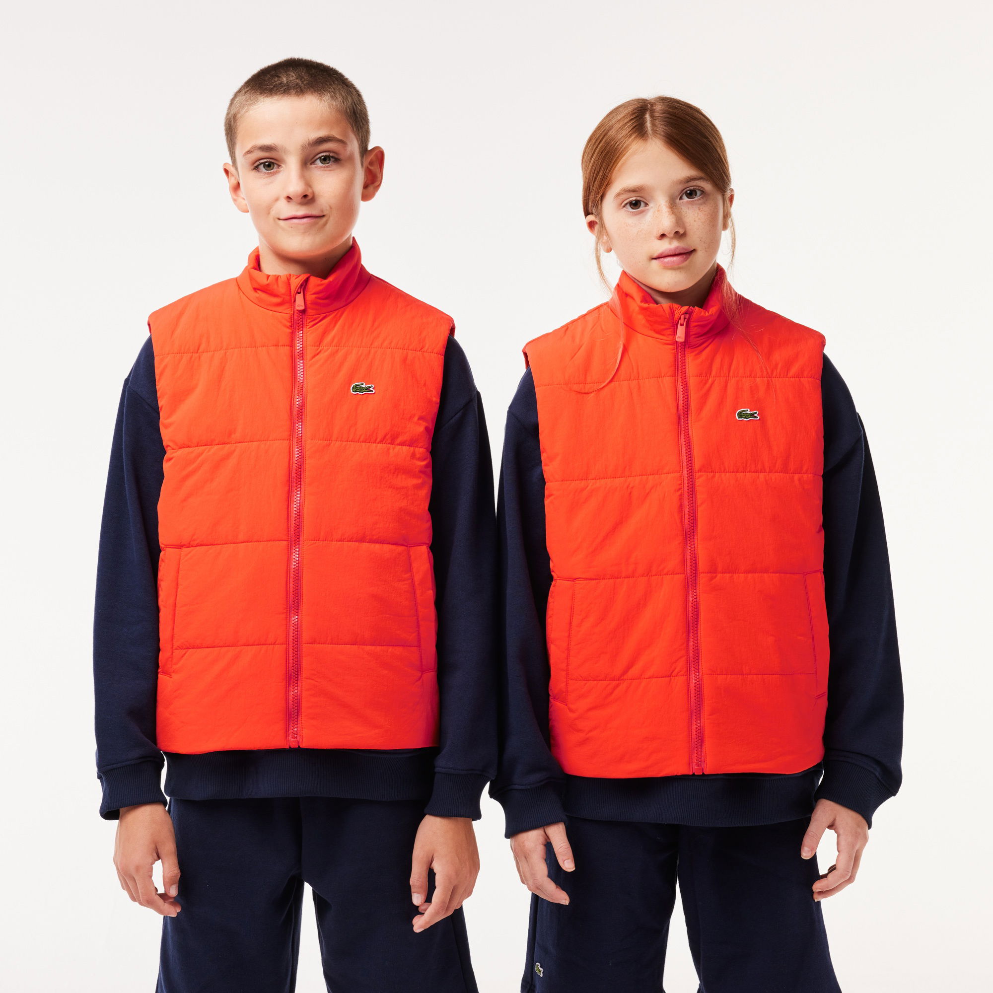 Lacoste Çocuk Kapitone Turuncu Mont
