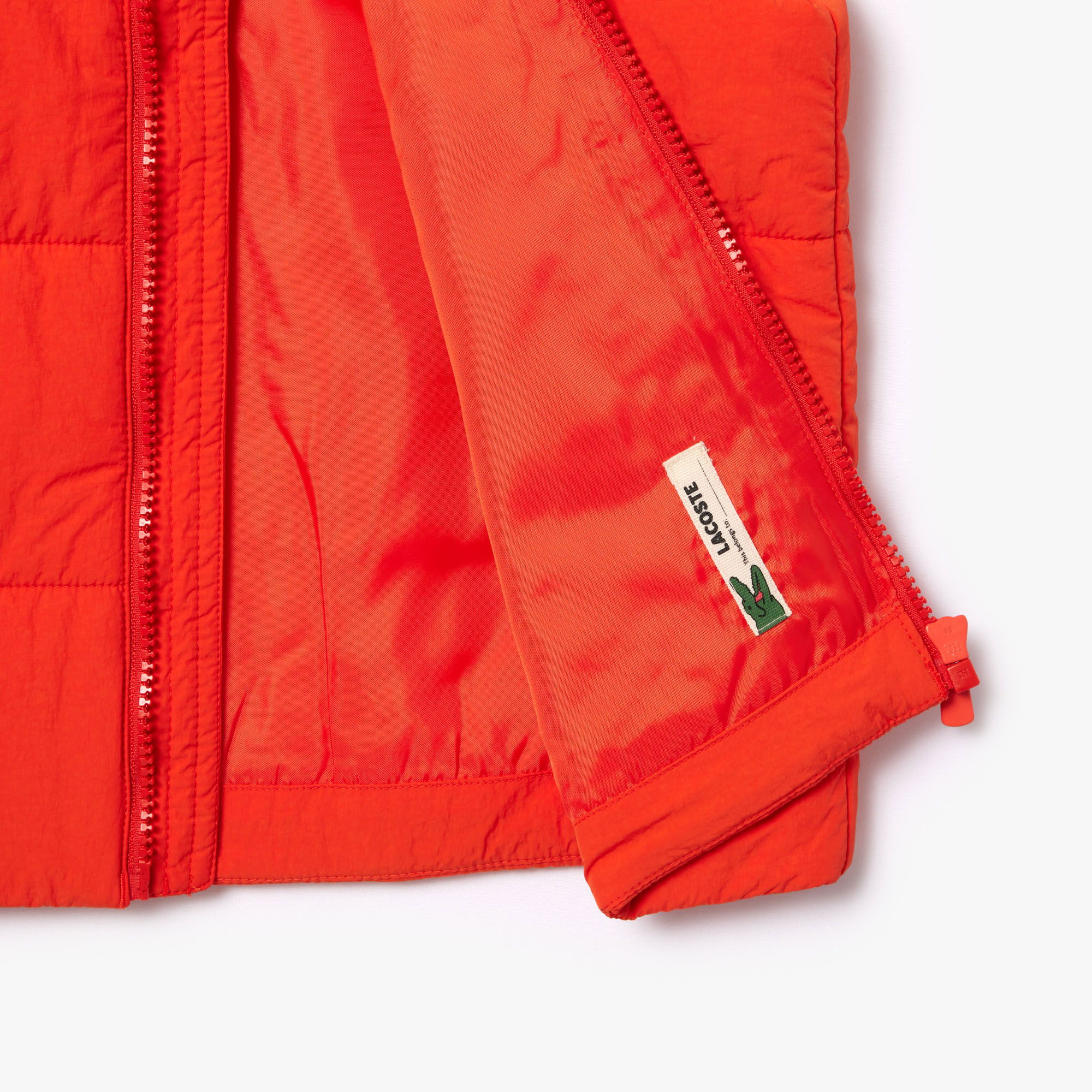 Lacoste Çocuk Kapitone Turuncu Mont