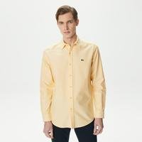 Lacoste Erkek Slim Fit Sarı GömlekIY1