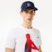 Lacoste Erkek Regular Fit Bisiklet Yaka Baskılı Beyaz T-shirt