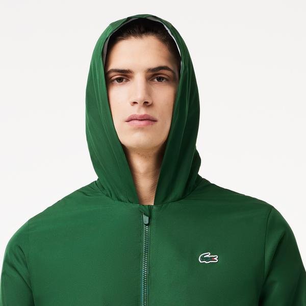Lacoste Erkek Regular Fit Uzun Kollu Renk Bloklu Yeşil Eşofman Takımı