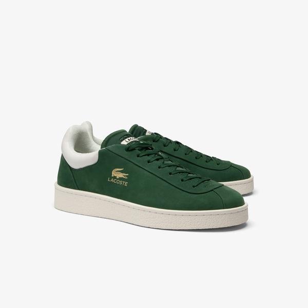 Lacoste Baseshot Premium Erkek Koyu Yeşil Sneaker_1