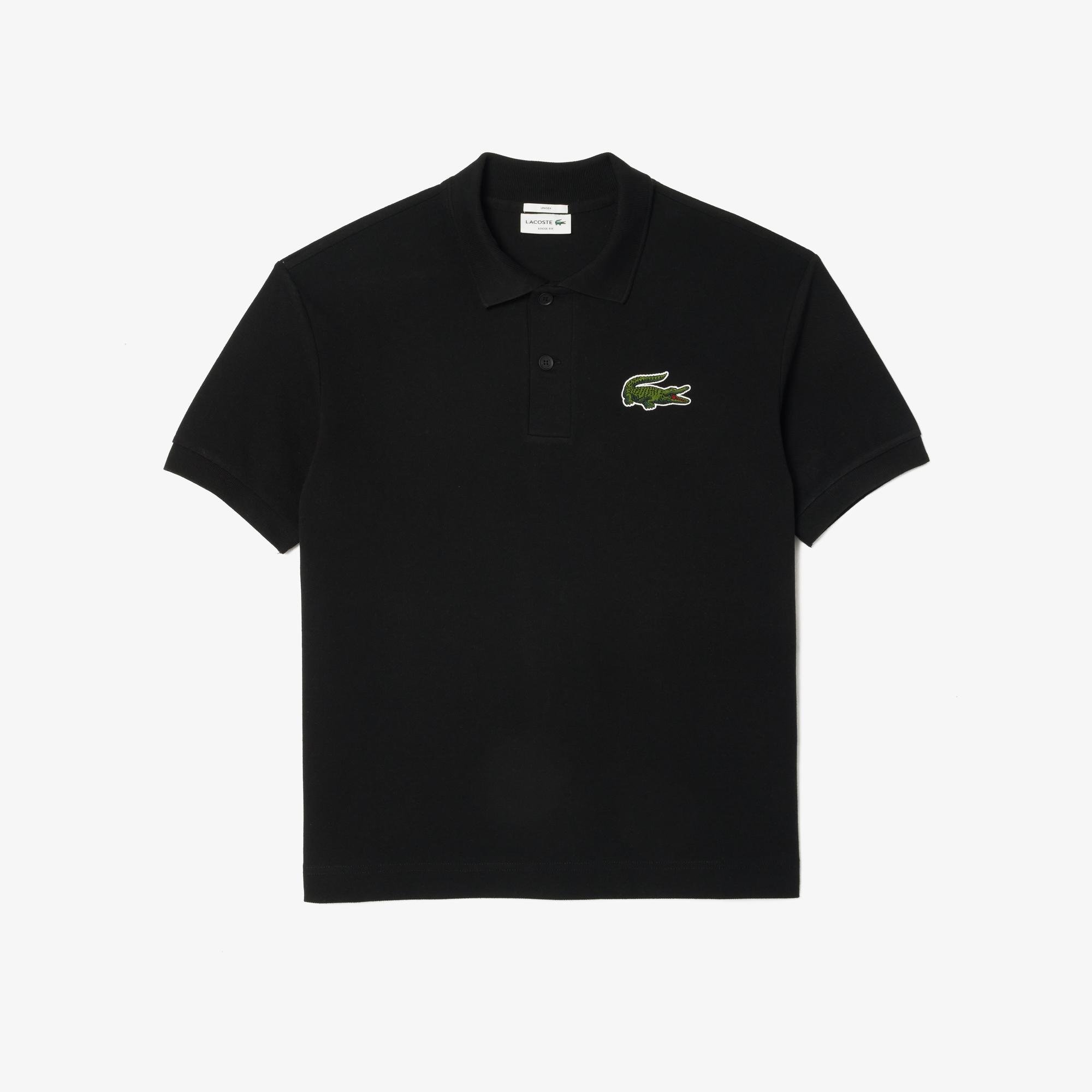 Lacoste L.12.12 Unisex Loose Fit Siyah Polo