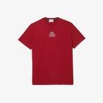 Lacoste Unisex Regular Fit Bisiklet Yaka Kırmızı T-Shirt