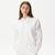 Lacoste Kadın Relaxed Fit Kapüşonlu Beyaz Sweatshirt70V