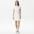 Lacoste Kadın Straight Fit Yarım Fermuarlı Beyaz Elbise70V