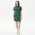 Lacoste Kadın Straight Fit Yarım Fermuarlı Yeşil Elbise132