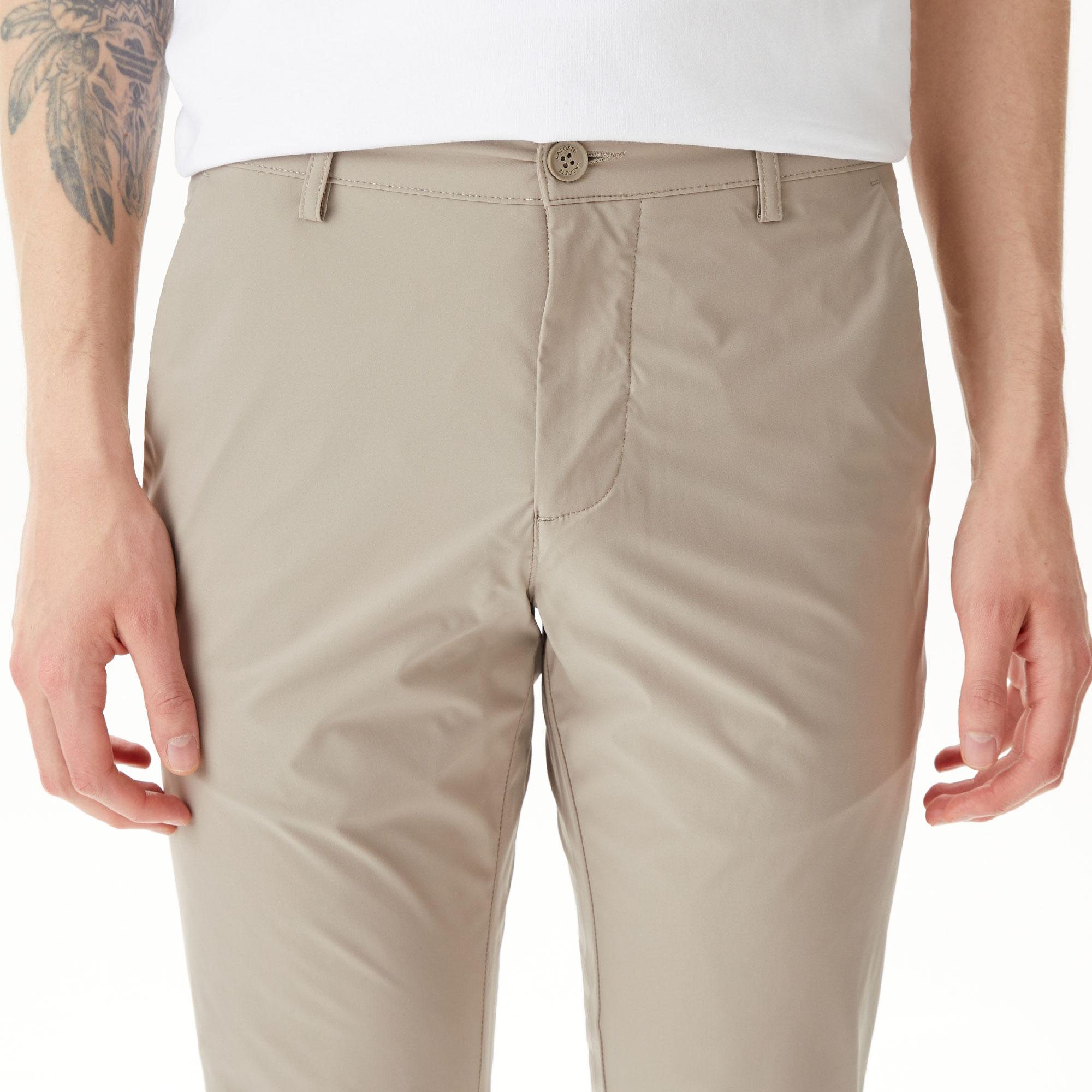 Lacoste Erkek Slim Fit Chino Gri Pantolon