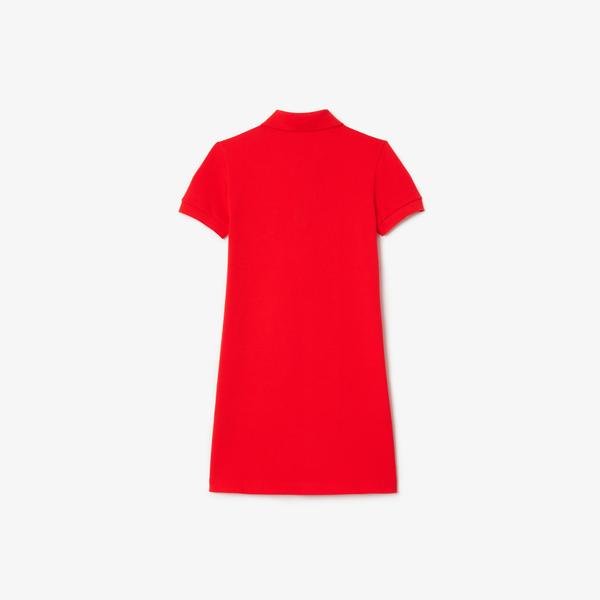 Lacoste Kız Çocuk Kırmızı Elbise