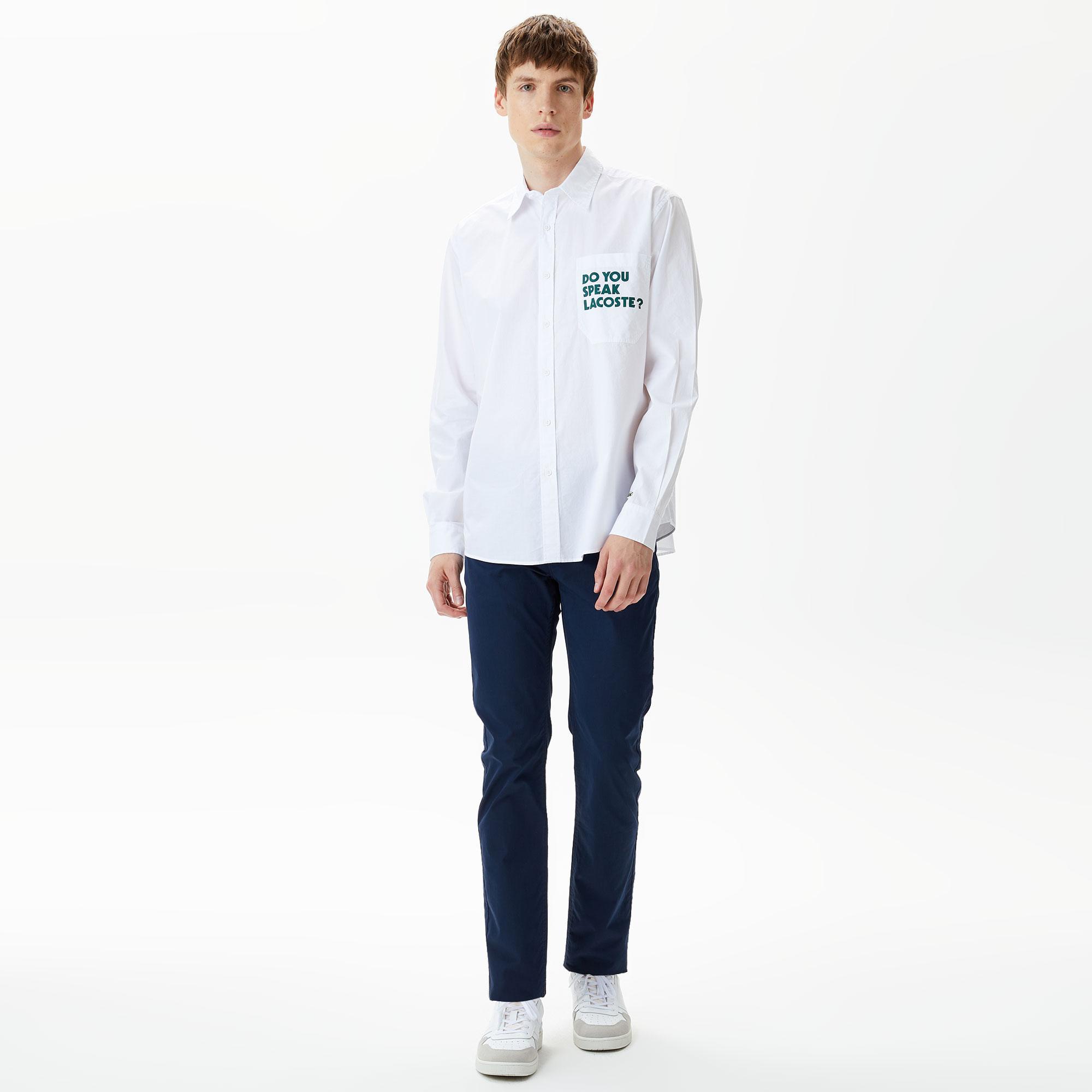 Lacoste Erkek Slim Fit Lacivert Pantolon