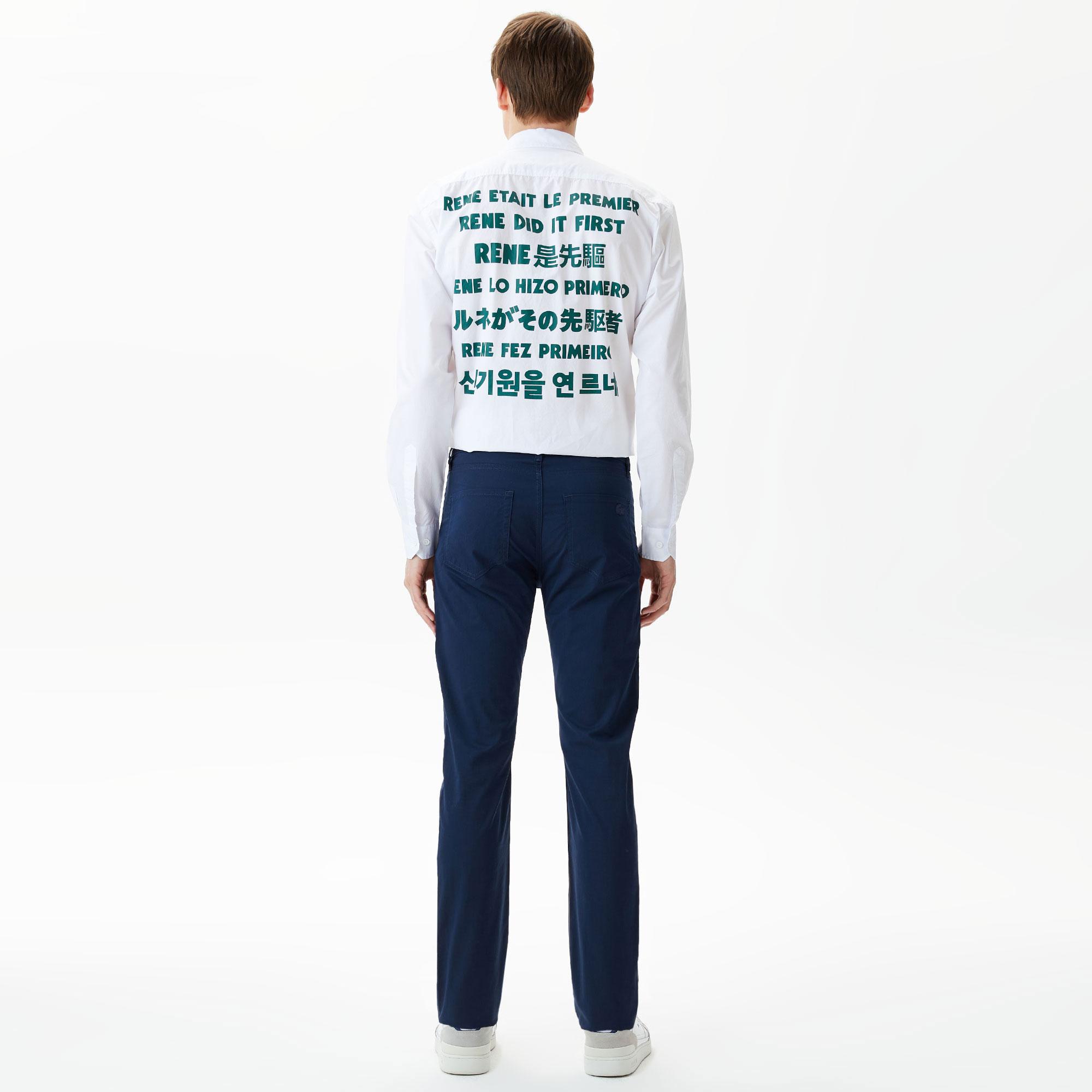 Lacoste Erkek Slim Fit Lacivert Pantolon