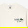 Lacoste Roland Garros Unisex Relaxed Fit Bisiklet Yaka Beyaz Sweatshirt