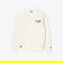 Lacoste Roland Garros Unisex Relaxed Fit Bisiklet Yaka Beyaz Sweatshirt