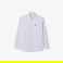 Lacoste Kadın Oversize Çizgili Mavi Gömlek