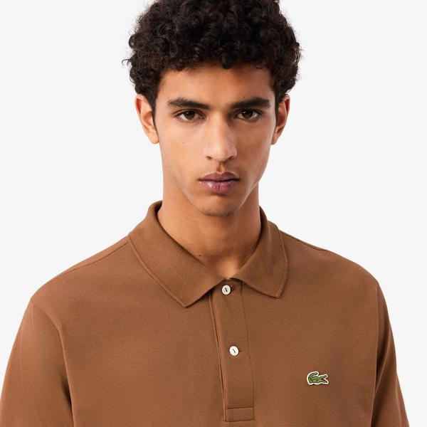 Lacoste L.12.12 Erkek Classic Fit Kahverengi Polo_3