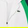Lacoste Erkek Regular Fit Kapüşonlu Renk Bloklu Beyaz Eşofman Takımı