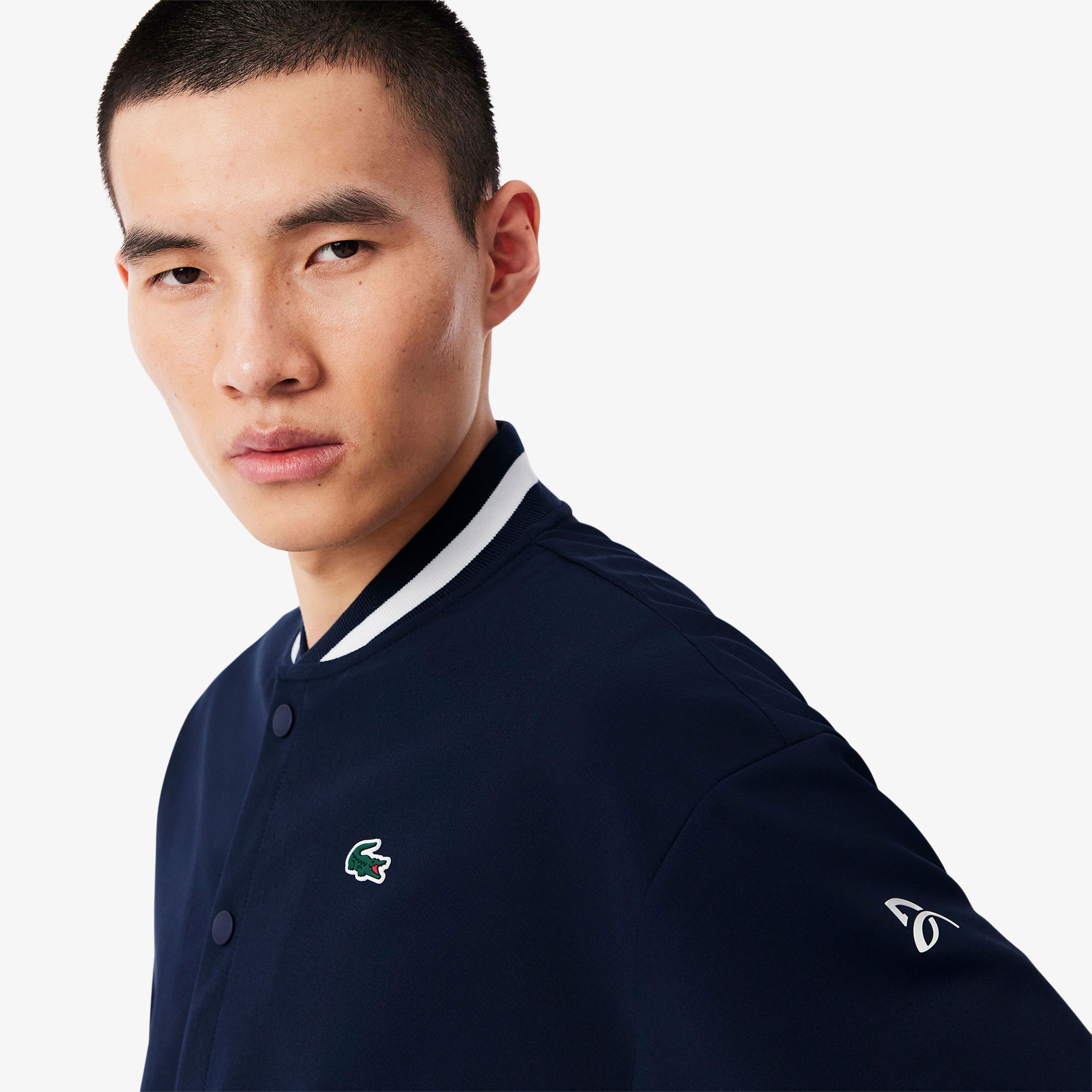 Lacoste Erkek Hakim Yaka Lacivert Sweatshirt
