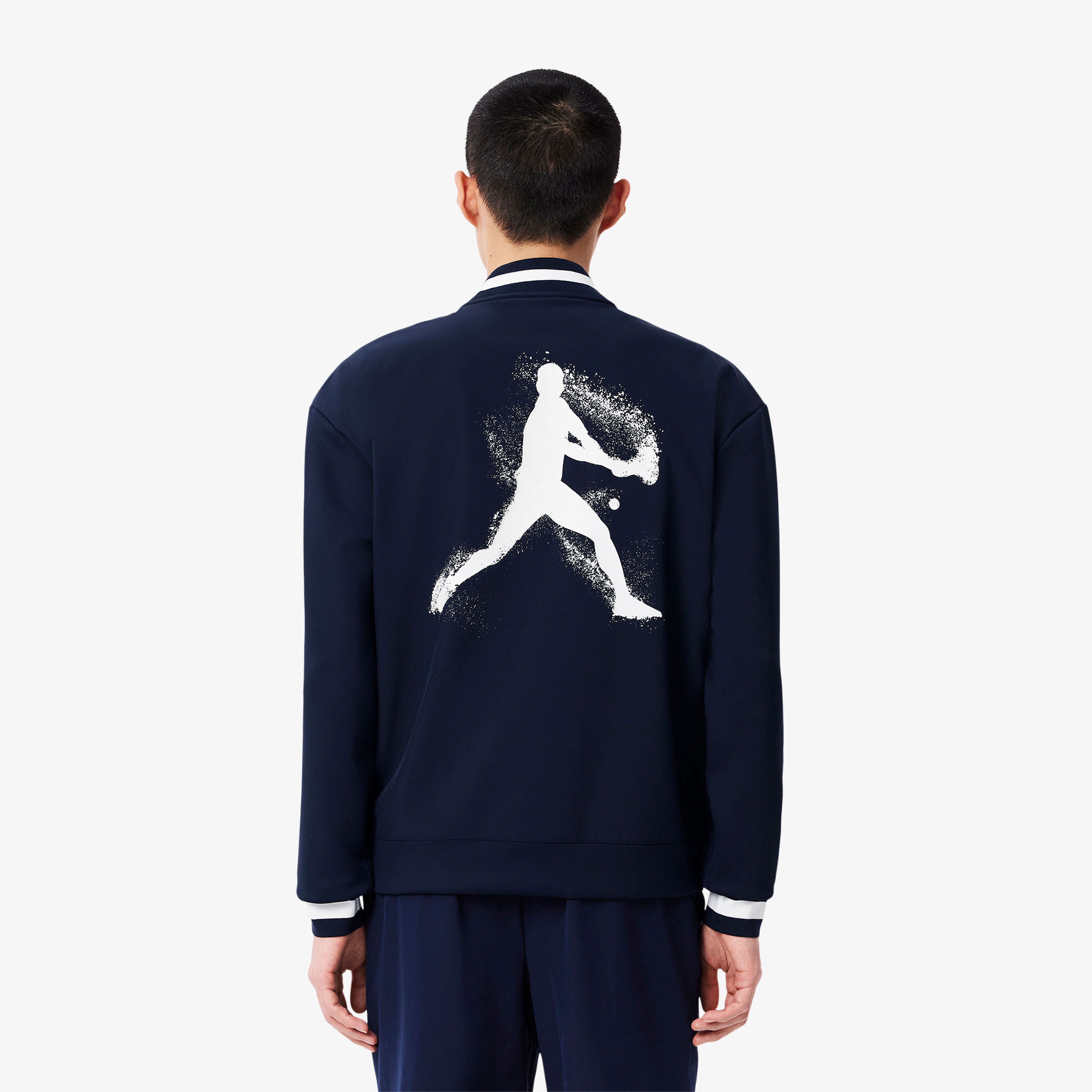 Lacoste Erkek Hakim Yaka Lacivert Sweatshirt