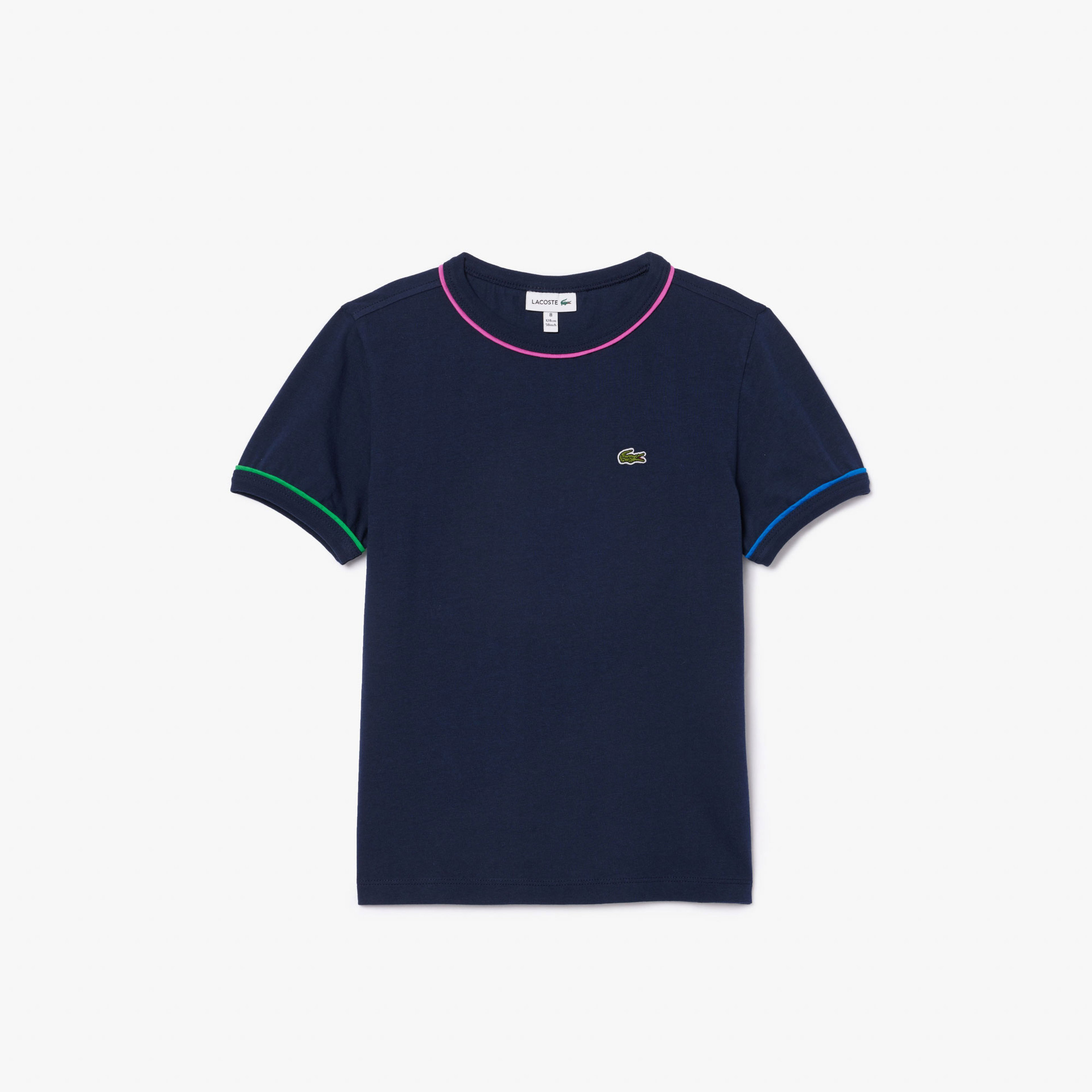 Lacoste Çocuk Bisiklet Yaka Lacivert T-Shirt