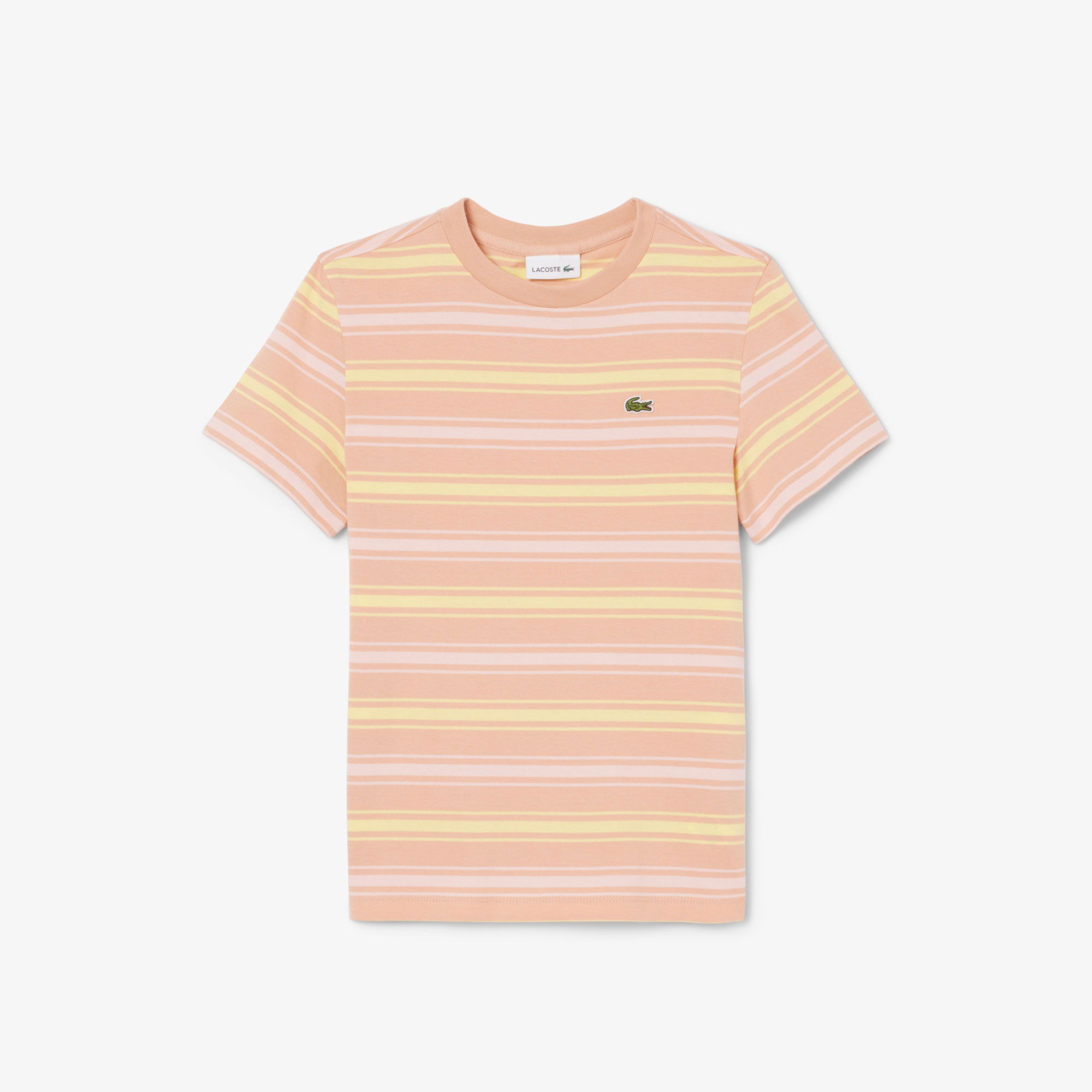 Lacoste Çocuk Bisiklet Yaka Çizgili Kahverengi T-Shirt