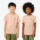 Lacoste Çocuk Bisiklet Yaka Çizgili Kahverengi T-Shirt