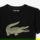 Lacoste Erkek Çocuk Oversize Fit Bisiklet Yaka Baskılı Siyah T-Shirt