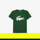 Lacoste Erkek Çocuk Oversize Fit Bisiklet Yaka Baskılı Yeşil T-Shirt