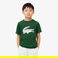 Lacoste Erkek Çocuk Oversize Fit Bisiklet Yaka Baskılı Yeşil T-Shirt