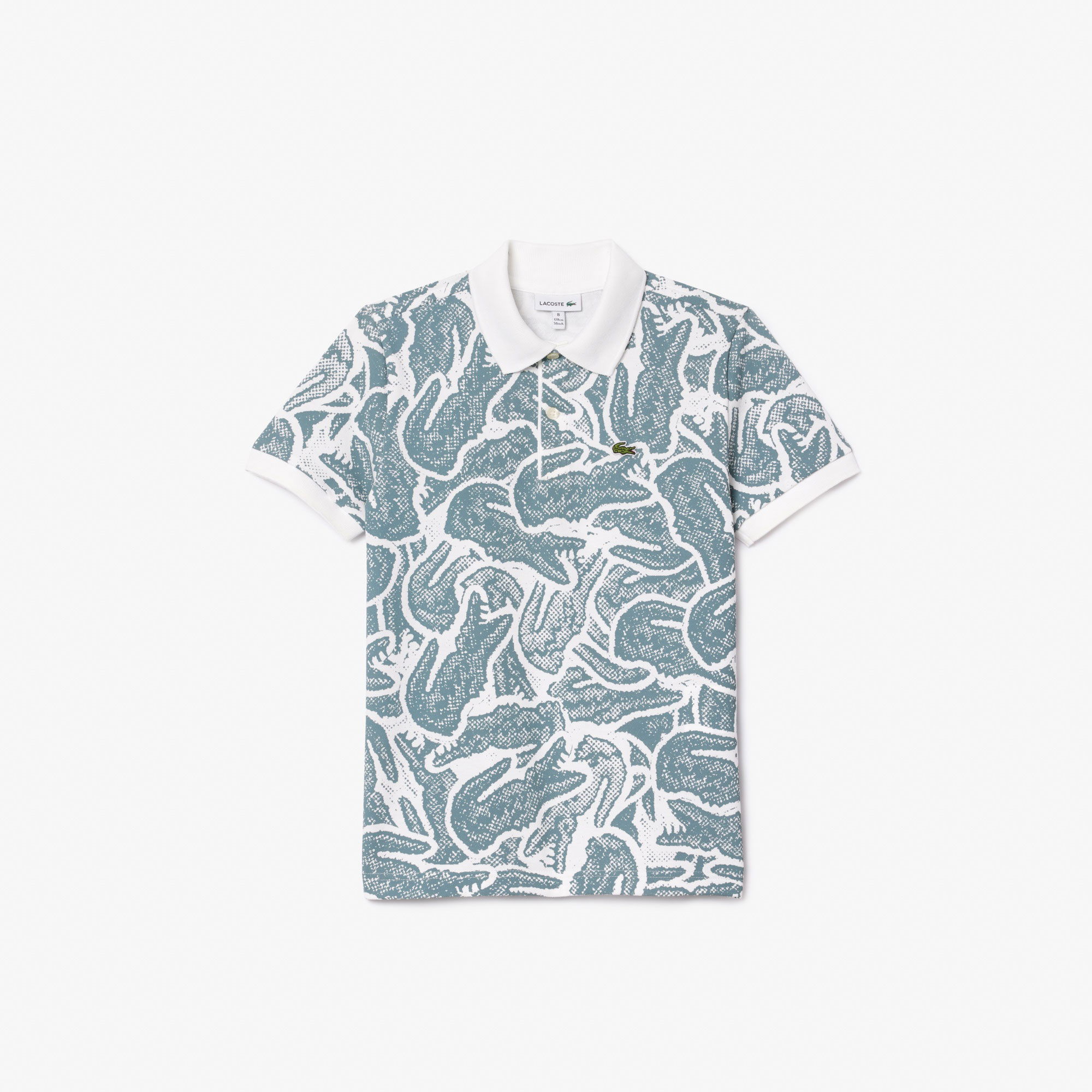 Lacoste Çocuk Baskılı Mavi Polo