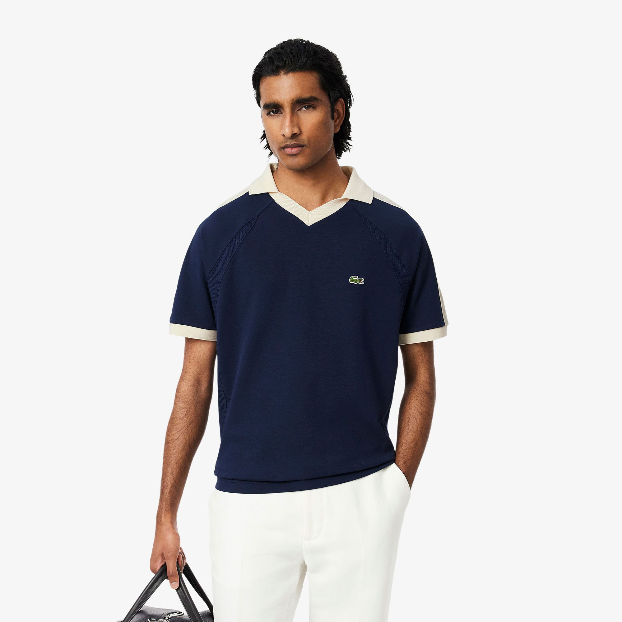 Lacoste Erkek Classic Fit Organik Pamuk Lacivert Polo