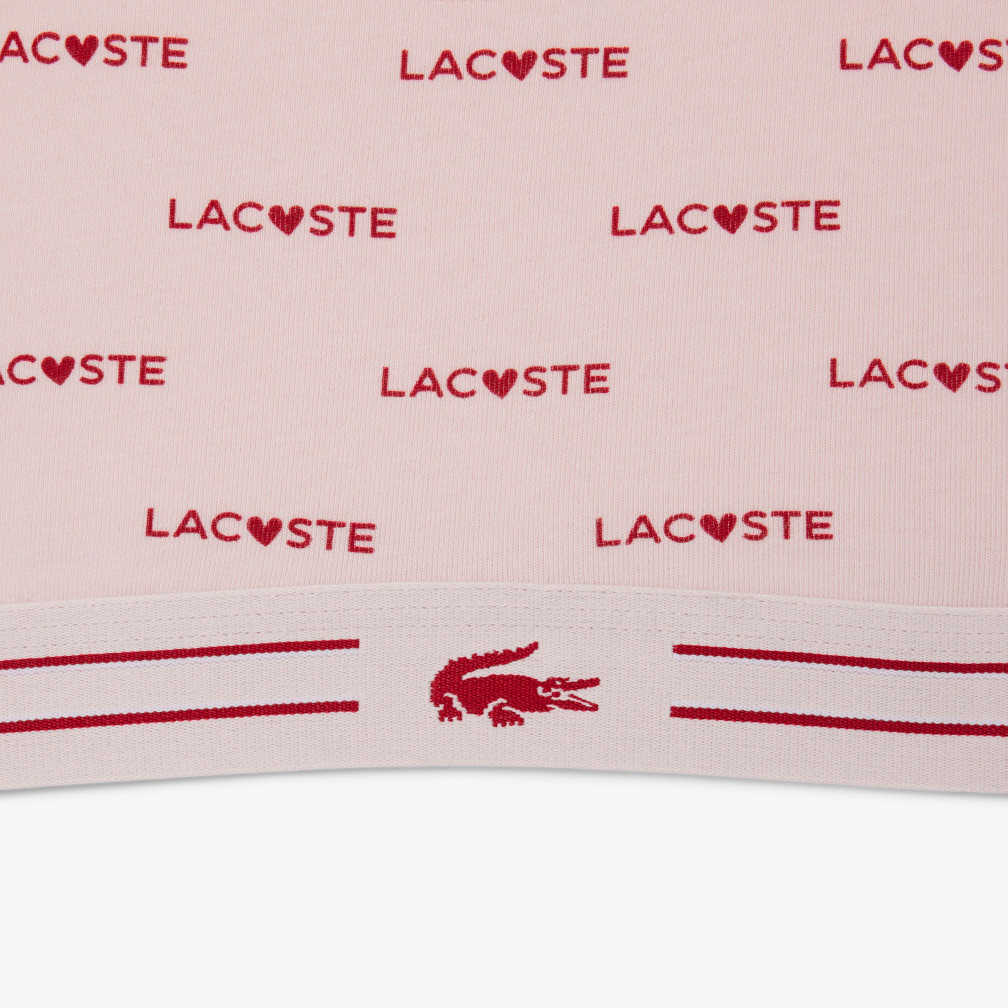 Lacoste Kadın Baskılı Pembe Bra