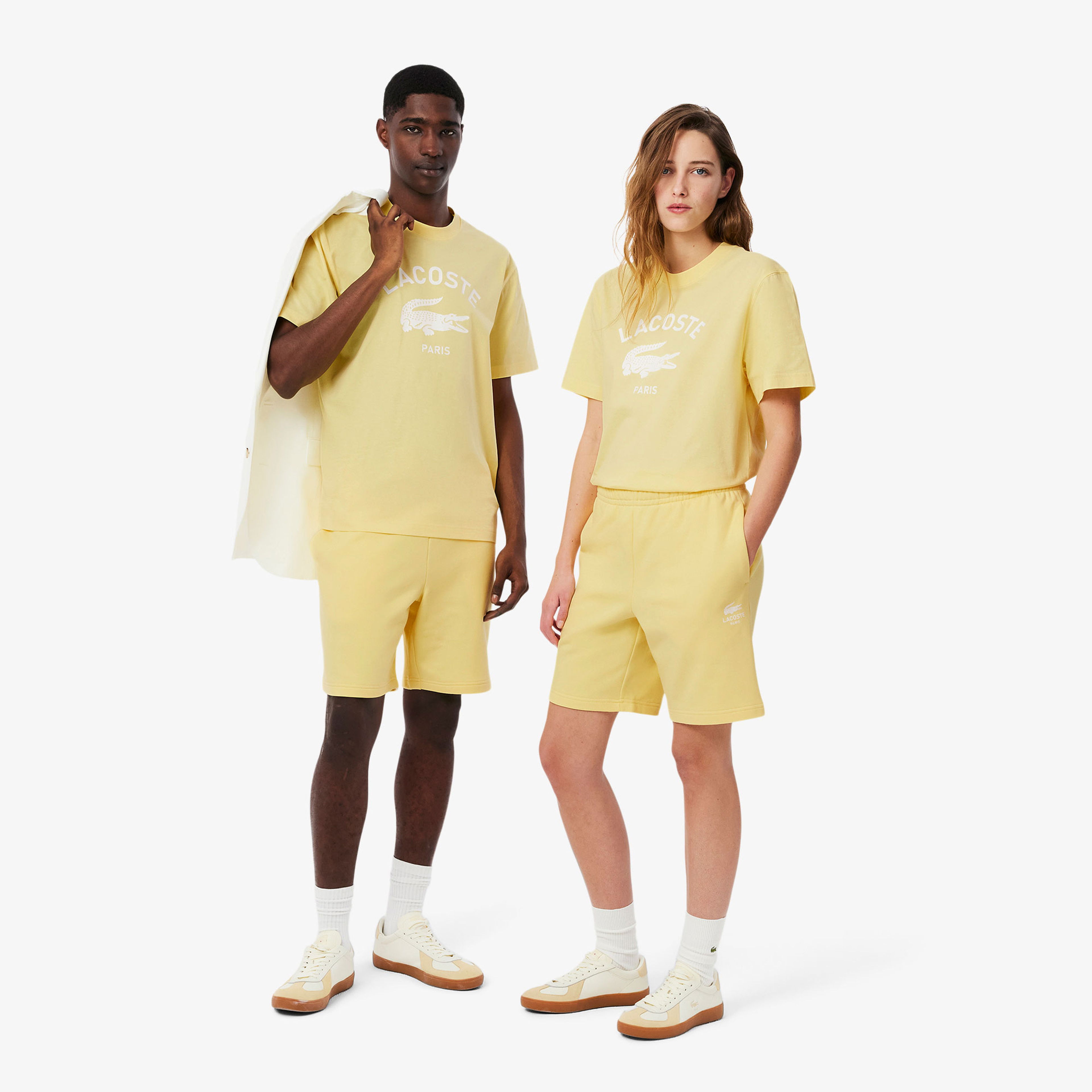 Lacoste Erkek Regular Fit Baskılı Sarı Şort