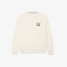 Lacoste Erkek Classic Fit Bisiklet Yaka Krem Sweatshirt Krem