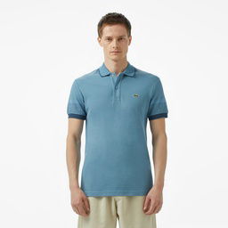 Lacoste Loose Fit Erkek Baskılı Mavi Polo Mavi