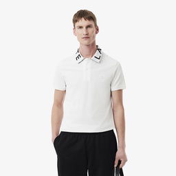 Lacoste Erkek Slim Fit Baskılı Beyaz Polo Beyaz