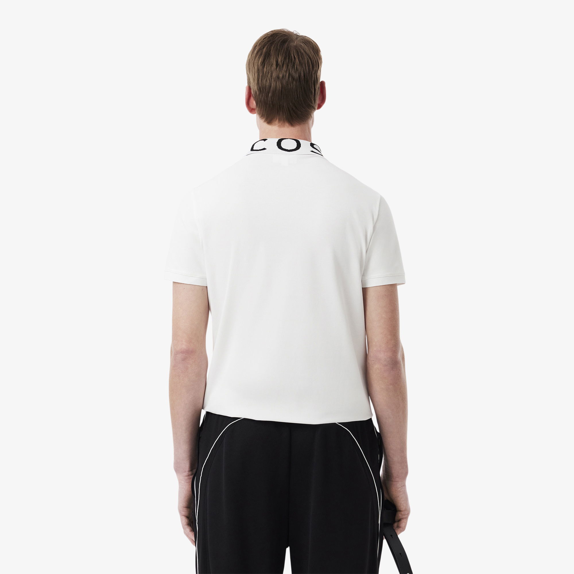 Lacoste Erkek Slim Fit Baskılı Beyaz Polo