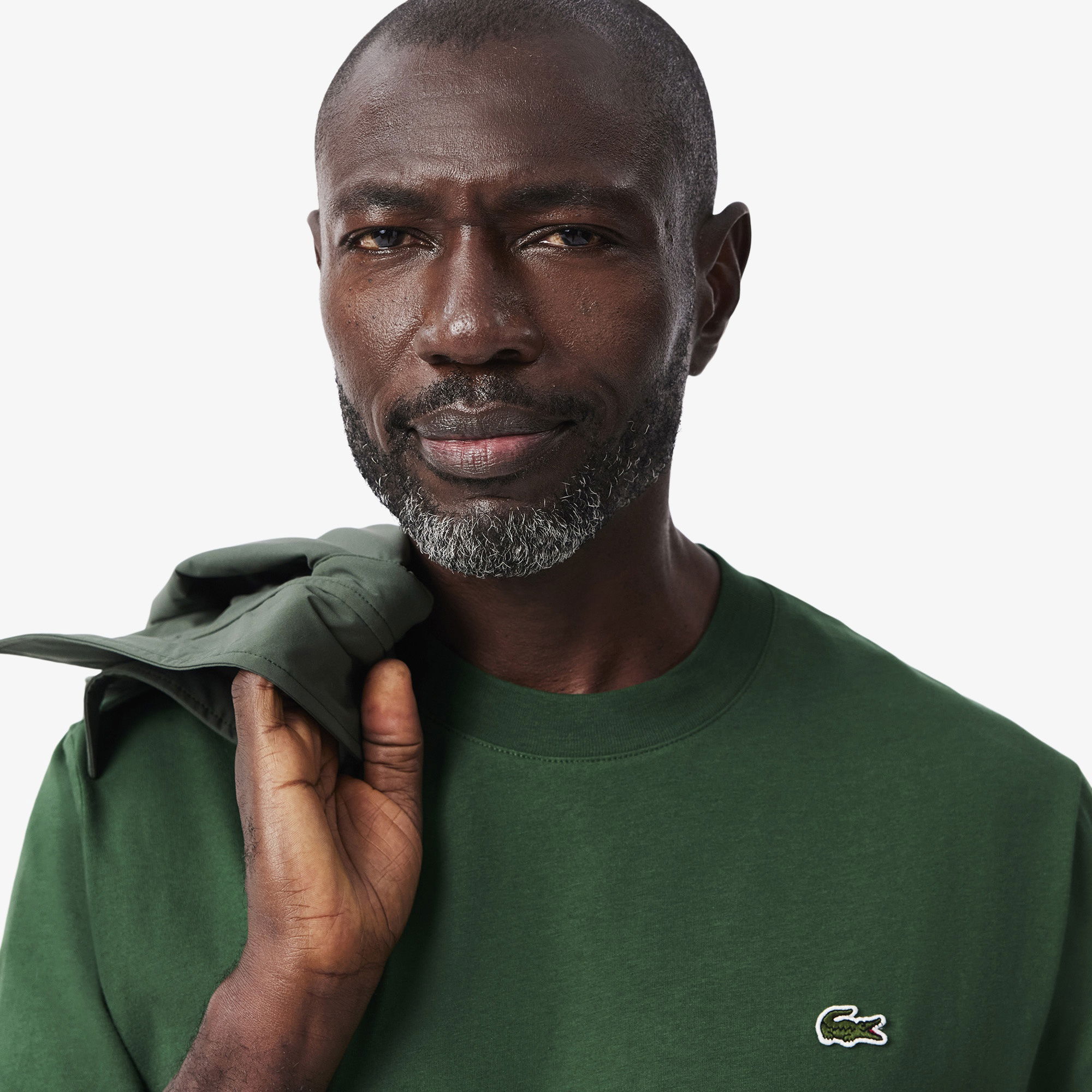 Lacoste Erkek Classic Fit Bisiklet Yaka Koyu Yeşil T-Shirt