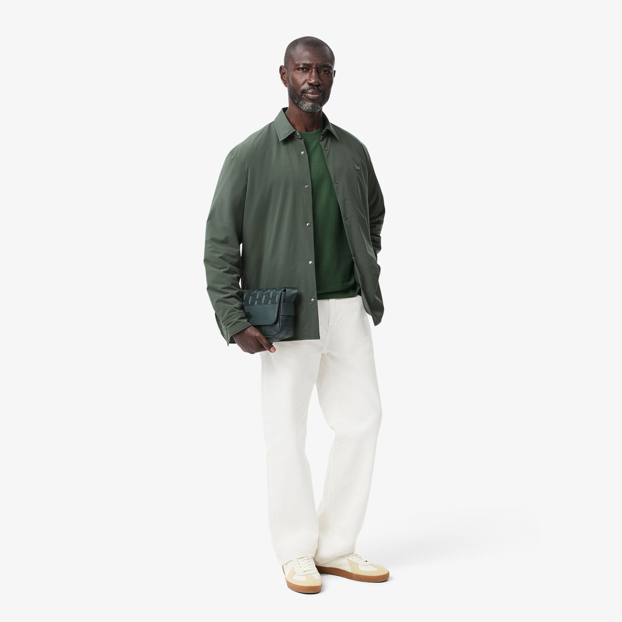 Lacoste Erkek Classic Fit Bisiklet Yaka Koyu Yeşil T-Shirt