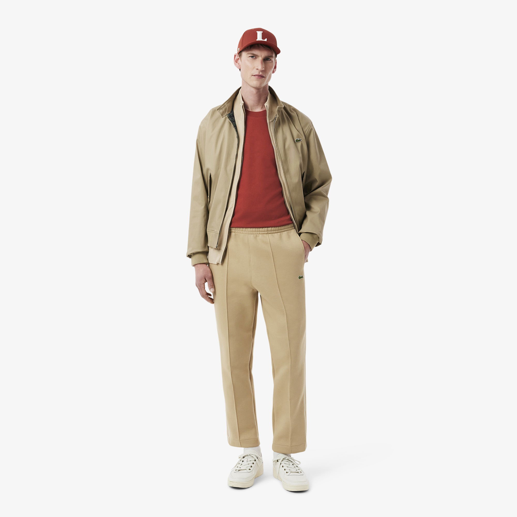 Lacoste Erkek Classic Fit Bisiklet Yaka Kahverengi T-Shirt