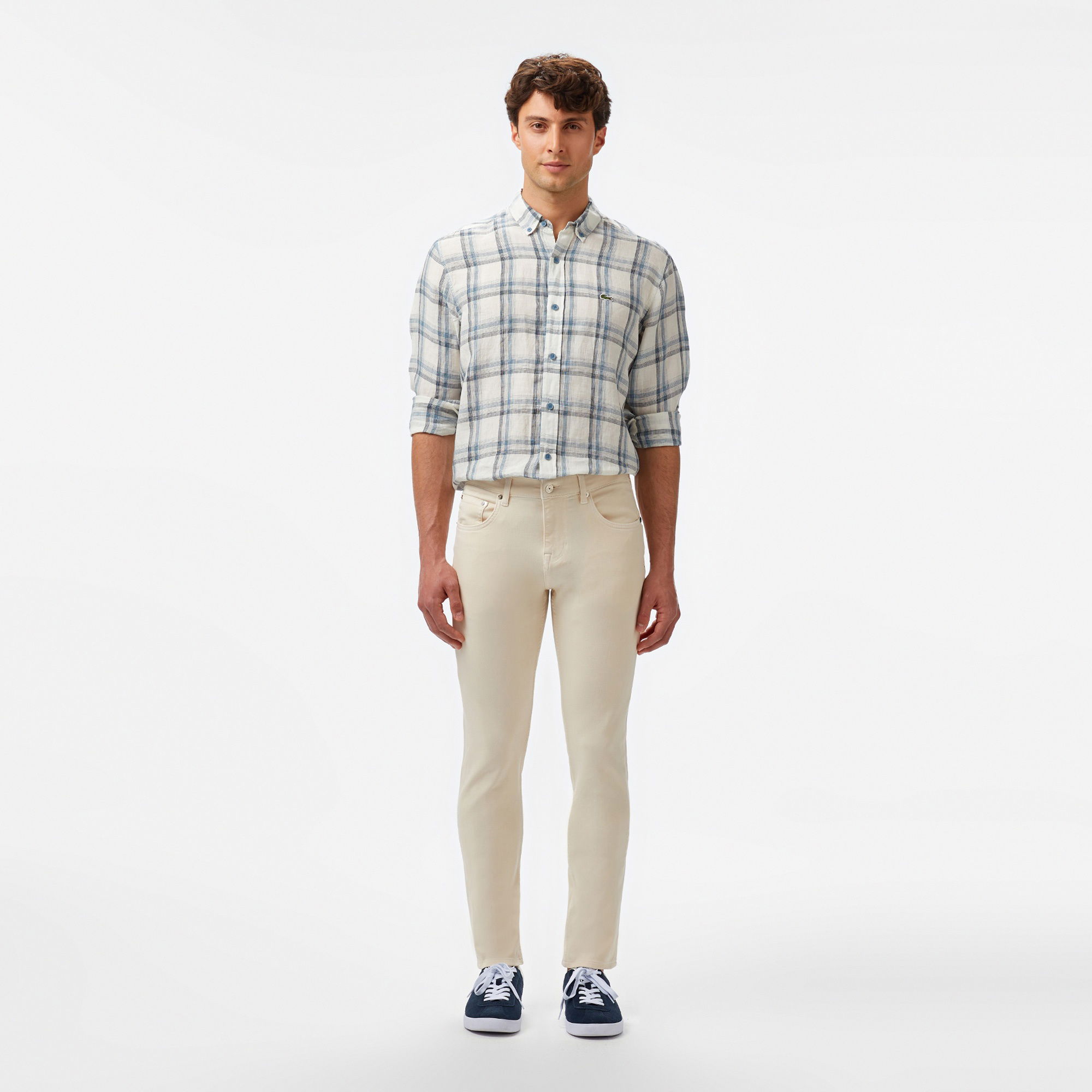 Lacoste Erkek Slim Fit Krem Pantolon