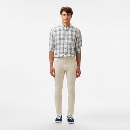Lacoste Erkek Slim Fit Krem Pantolon Krem