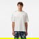 Lacoste Erkek Relaxed Fit Bisiklet Yaka Baskılı Beyaz T-Shirt