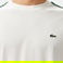 Lacoste Erkek Relaxed Fit Bisiklet Yaka Baskılı Beyaz T-Shirt